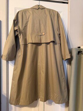 Towne by London Fog Beige Trench Coat Size Large